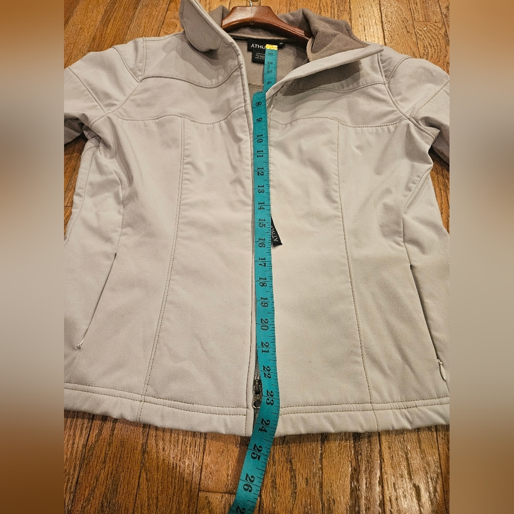Women's Athleta Lightweight Jacket Medium Cream - image 6